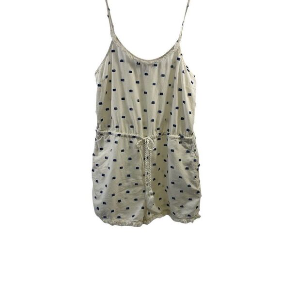 Aerie Ivory Blue Romper Size M - Picture 1 of 11